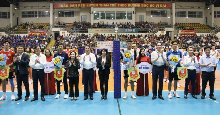Opening of the 2025 Hung Vuong Cup Volleyball Tournament